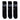 Stance BASIC CREW SOCKS 3 PACK - BLACK